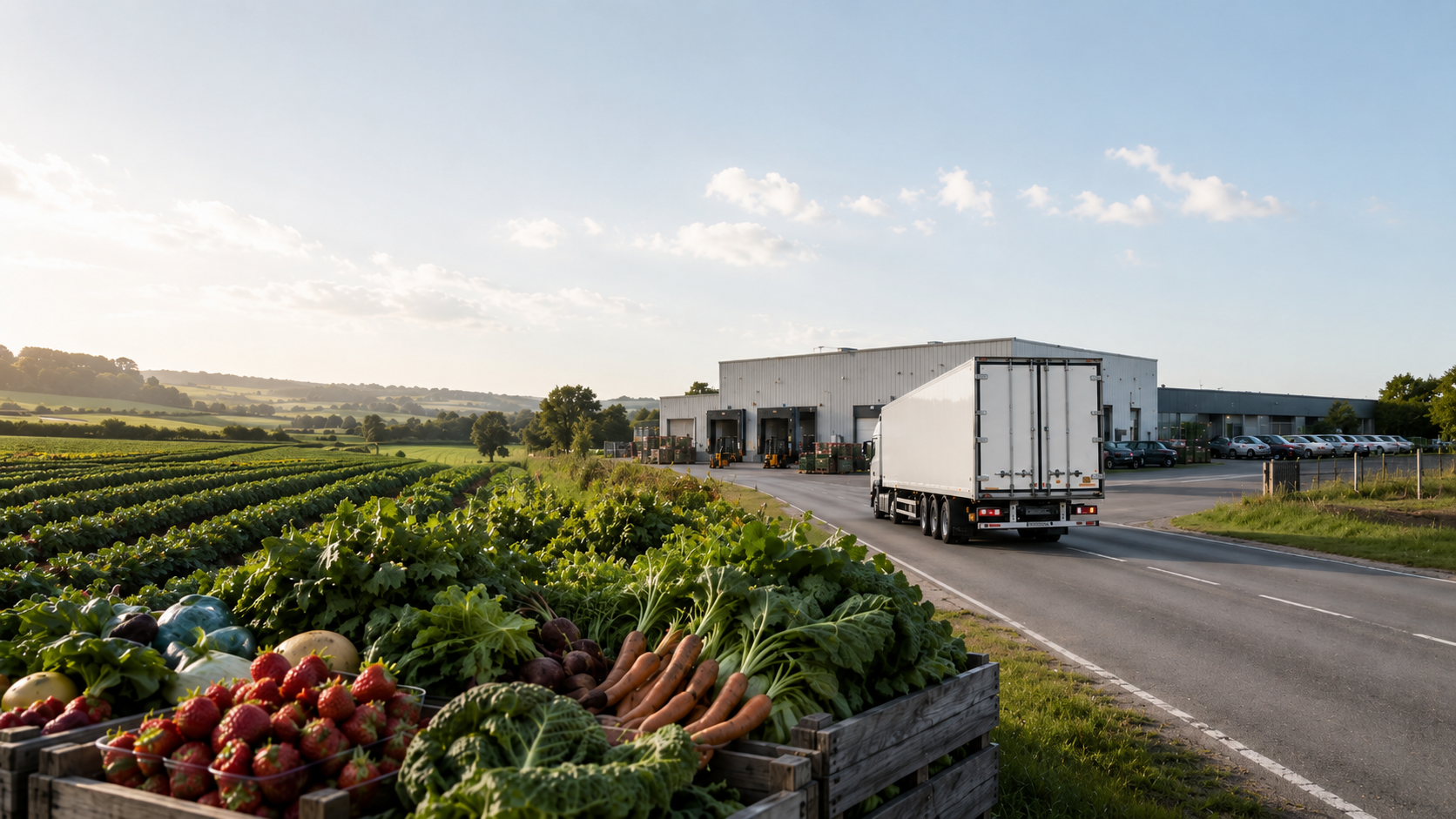 Why does food move faster than money in the UK supply chain?